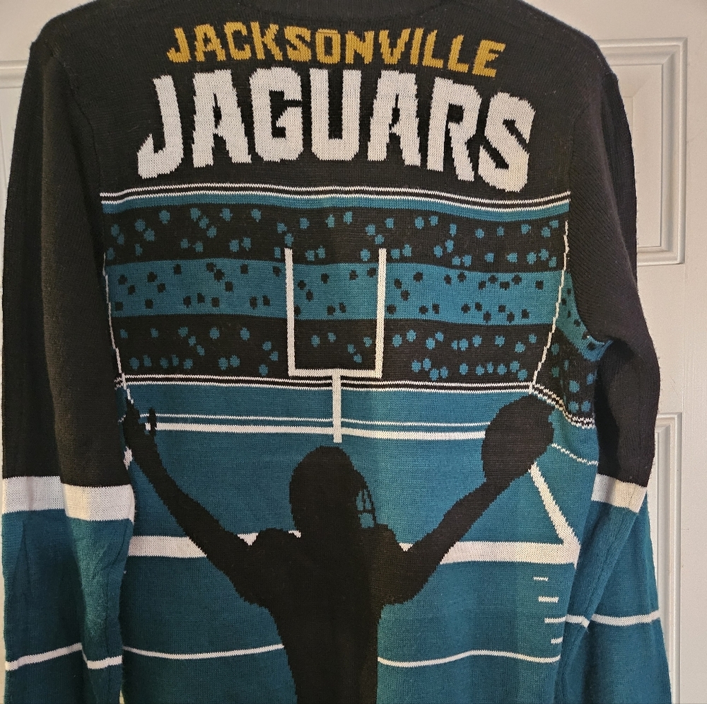 Jacksonville Jaguars Teal and Black Sweater
